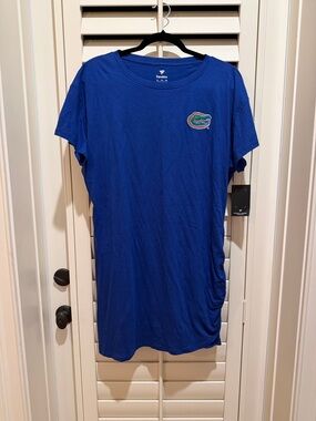 NWT Fanatics Royal Blue Florida Gators Ruched Side Dress - XL